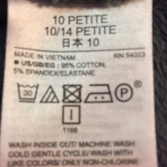 10P Skinny Ankle Gap Army Green crop pants - Picture 4 of 8